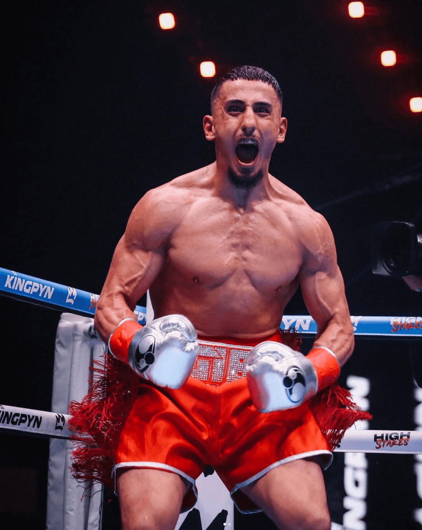 AnEsonGib in a boxing ring